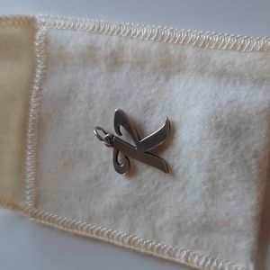 James Avery Silver "K" Charm